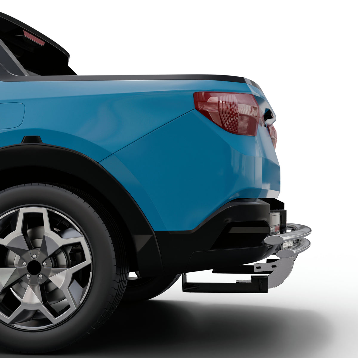 Vanguard Stainless Steel Rear Guards Rear Bumper Guards Bumper Guard for 2022-2024 hyundai santa cruz