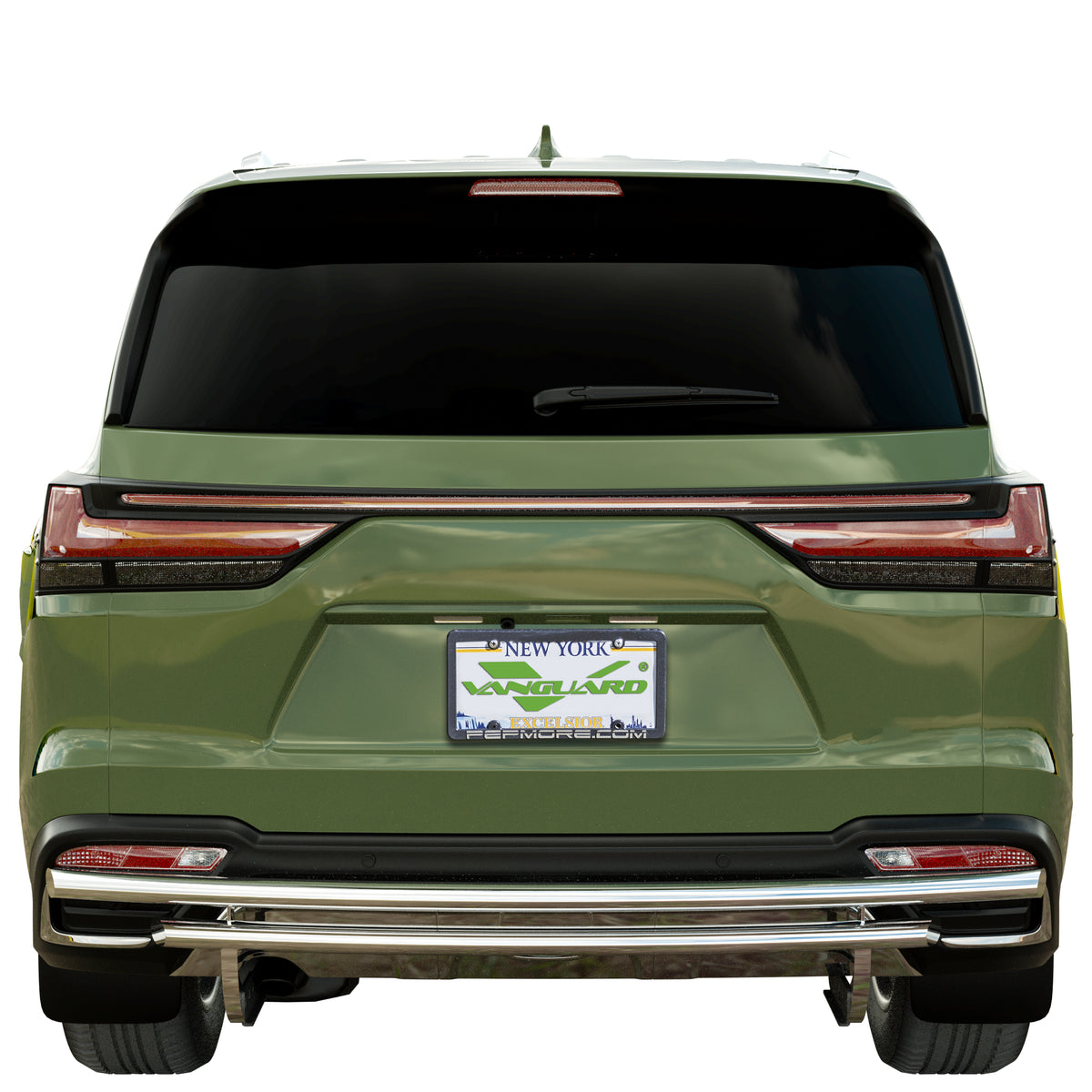 Vanguard Stainless Steel Rear Guards Rear Bumper Guards Bumper Guard for 2022-2024 lexus lx600