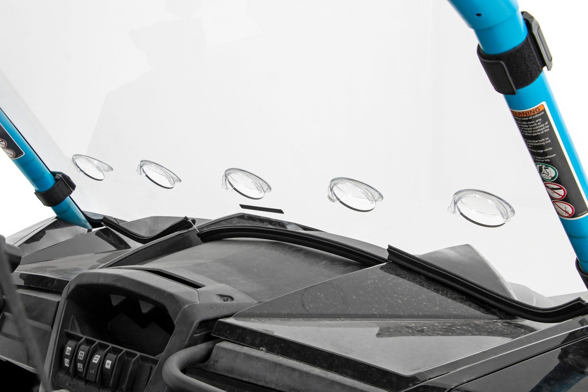 Vented Full Windshield | Scratch Resistant | Can-Am Maverick 1000R X
