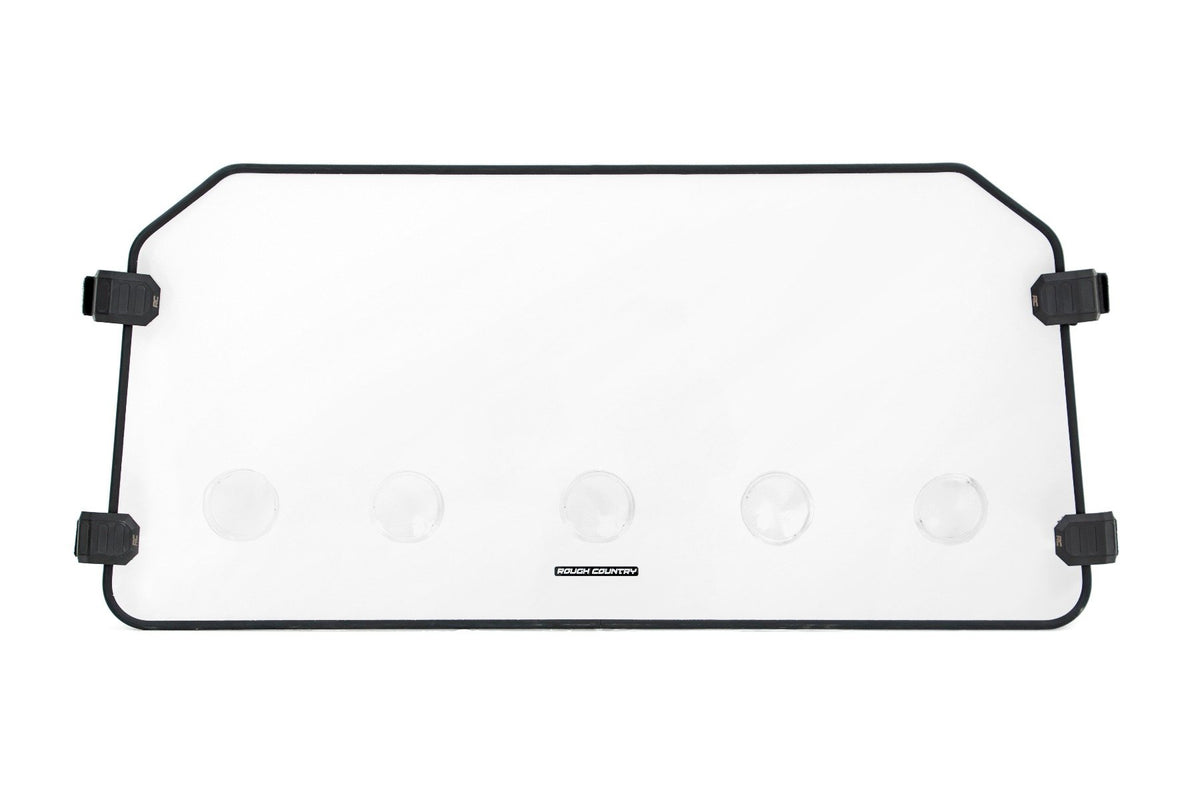 Vented Full Windshield | Scratch Resistant | Polaris General XP 4 1000