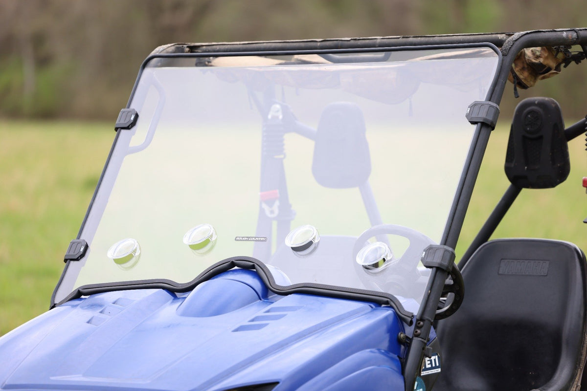 Vented Full Windshield | Scratch Resistant | Yamaha Rhino 660/Rhino 700
