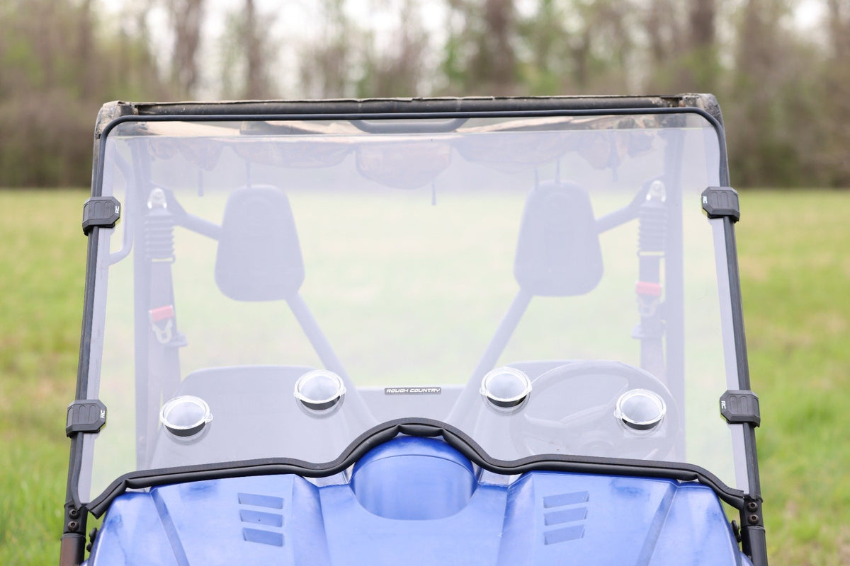 Vented Full Windshield | Scratch Resistant | Yamaha Rhino 660/Rhino 700