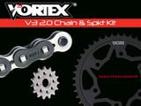 Vortex Racing V3 2.0 Chain and Sprocket Kit 3370-15,452AS-46,520SX3-114- Black