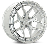 Vossen HFX-1 20x9 - 5x112 - ET25 - Flat - 66.5 - Silver Polished Wheel