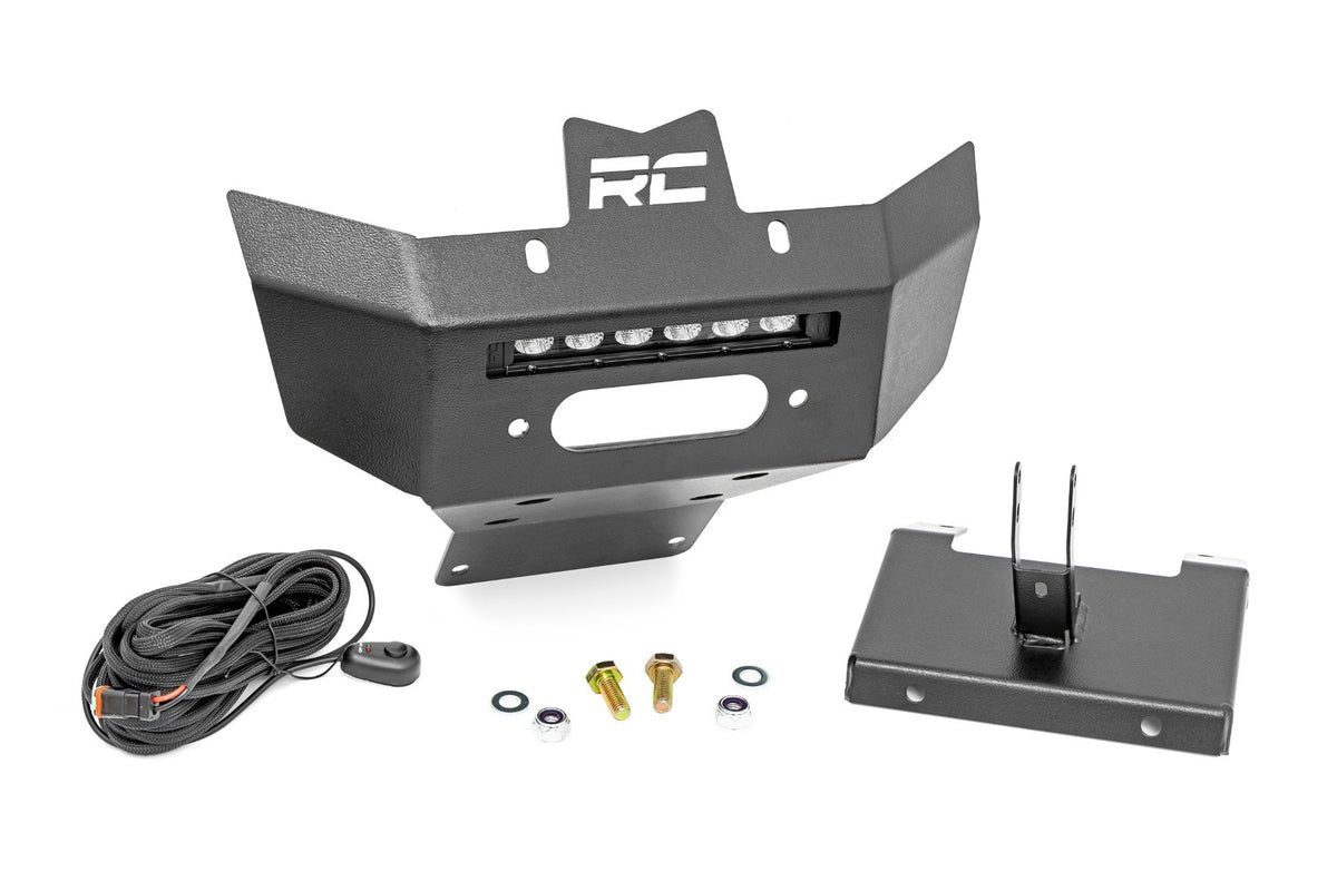 Winch Bumper | Black Series LED | 6" Light | Slime Line | Can-Am Renegade 1000/Renegade 500