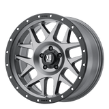 XD XD127 20X9 5X150 M-GRY BLK-RING 00MM Wheels