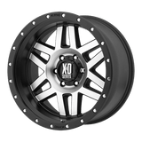 XD XD128 18X9 5X5.0 S-BLK MACH-12 BLOOD RED Wheels