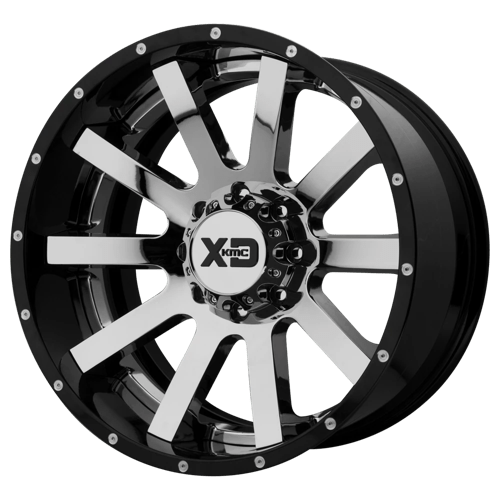 XD XD200 20X10 5X5.0 CHR BLK MILL LP -18MM Wheels