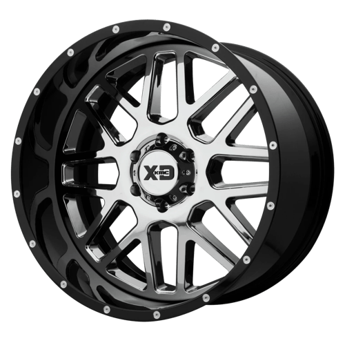 XD XD201 22X10 5X5.5 CHR BLK MILL LP -18MM Wheels