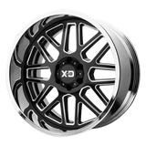 XD XD201 22X10 5X5.0 BLK MILL CHR LP -18MM Wheels