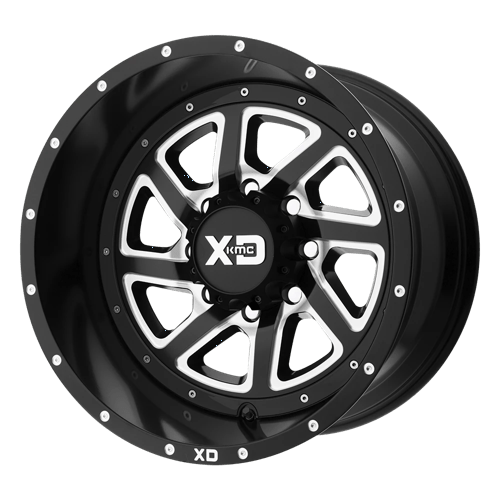 XD XD833 20X12 5X5.0 S-BLK MILL REV-RG -44 Wheels