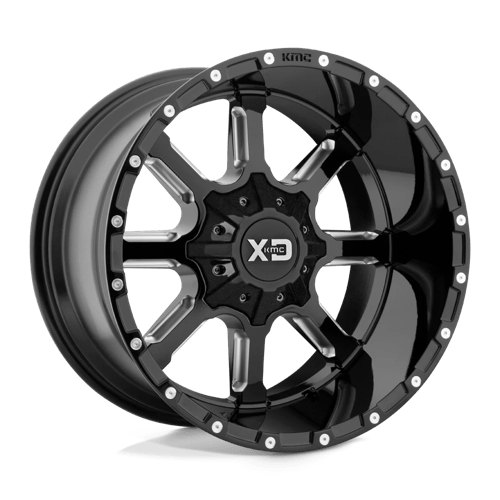 XD XD838 20X10 5X5.0/5.5 G-BLK MILL -18MM Wheels