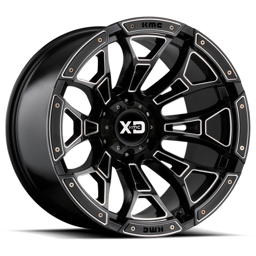 XD XD841 20X12 8X170 G-BLK MILL -44MM Wheels
