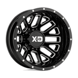 XD XD843 17X6.5 8X210 G-BLK MILL -140MM Wheels