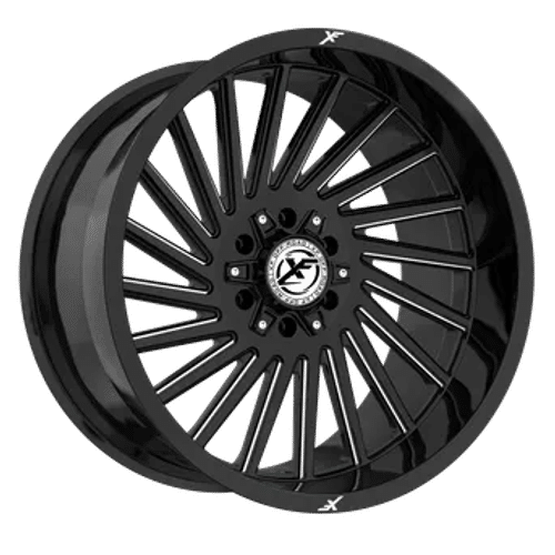 XF OFFROAD Gloss Black Milled XF-239 20x10 5x127/5x139.7 Wheels