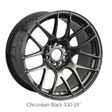 XXR Wheels 530 Chromium Black 17x8.25 5x100 5x114.3 et35 cb73.1