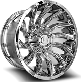 XF-224 24x14 5x127/5x139.7 -76 Chrome