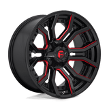 Fuel GLOSS BLACK RED TINTED CLEAR D712 20x10 6x135/6x139.7 Wheels