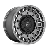 Fuel D726 17x9 5x114.3/5x127 -12 MATTE ANTHRACITE AND BLACK