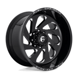 FUEL D637 VORTEX 22x12 8x165.1 -44 GLOSS BLACK MILLED
