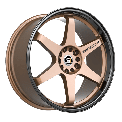 SPEC-1 RACING Matte Bronze Black Lip SPT-33MZBL 18x8.5 5x100/5x114.3 Wheels