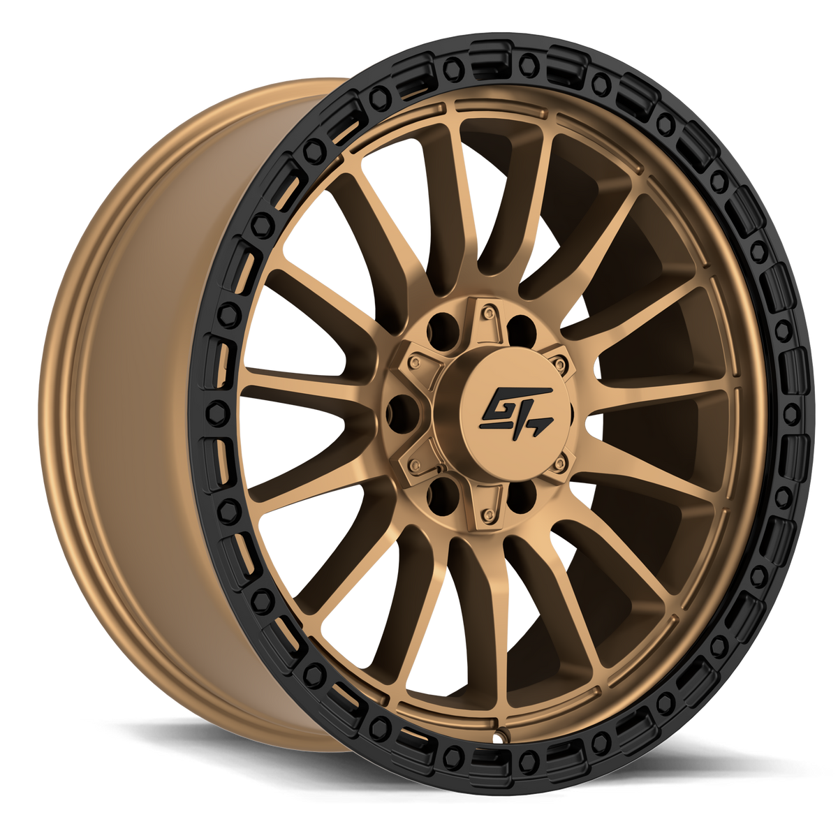 Renegade 20x9 6x135 / 6x139.7 +12 Matte Bronze with Black Ring