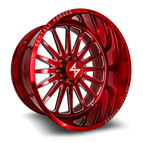 Sentali Forged Red Milled SF2RM 28x16 5x127 Wheels