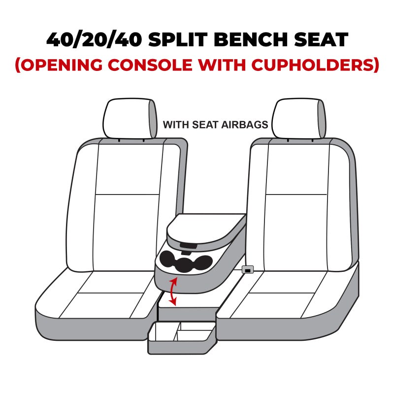 Covercraft 19-24 Dodge RAM Carhartt Super Dux SeatSaver Custom Front Row Seat Covers - Black