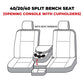 Covercraft 19-24 Dodge RAM Polycotton SeatSaver Custom Front Row Seat Covers - Grey