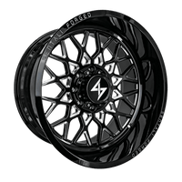 Sentali Forged Gloss Black Milled SF-5 22x12 8x165.1 Wheels