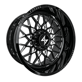 Sentali Forged Gloss Black Milled SF-5 22x12 5x139.7 Wheels