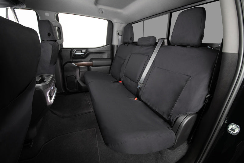 Covercraft 11-24 Dodge Ram Polycotton SeatSaver Custom Second Row Seat Covers - Charcoal