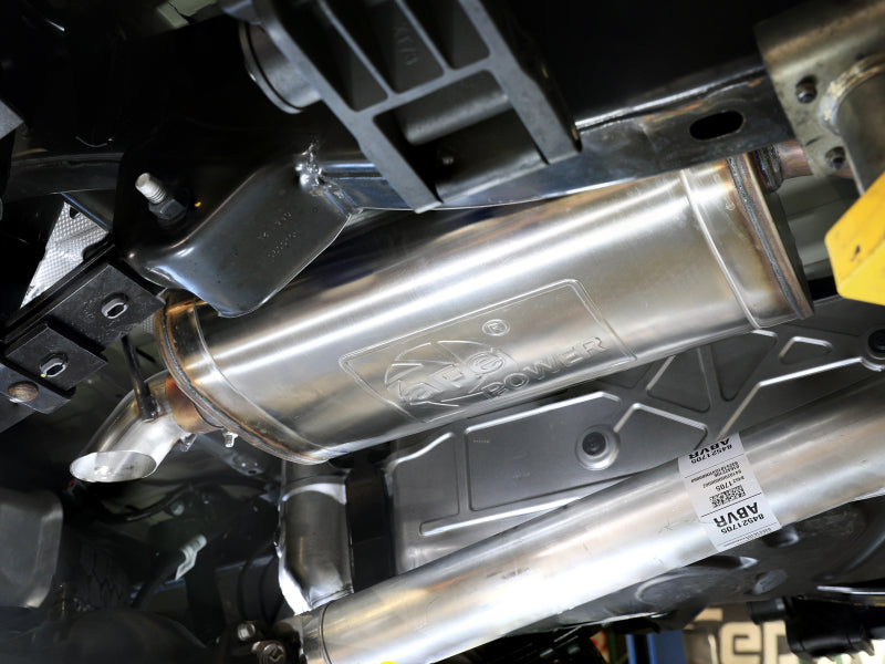 aFe 23-25 GM Colorado/Canyon L4-2.7L (t) ROCK BASHER 3 IN 409 Stainless Steel Cat-Back Exhaust
