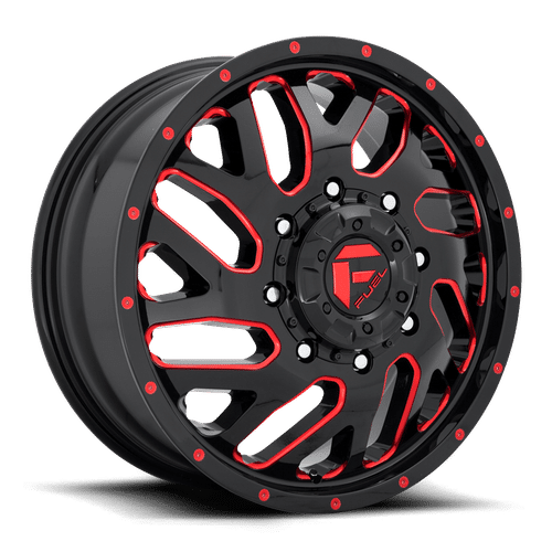 Fuel GLOSS BLACK RED TINTED CLEAR D656 20x8.25 8x200 Wheels