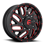 Fuel GLOSS BLACK RED TINTED CLEAR D656 20x8.25 8x200 Wheels