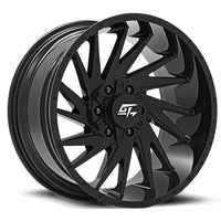 GT OFFROAD Gloss Black Tomahawk Gloss Black 22x10 6x135/6x139.7 Wheels