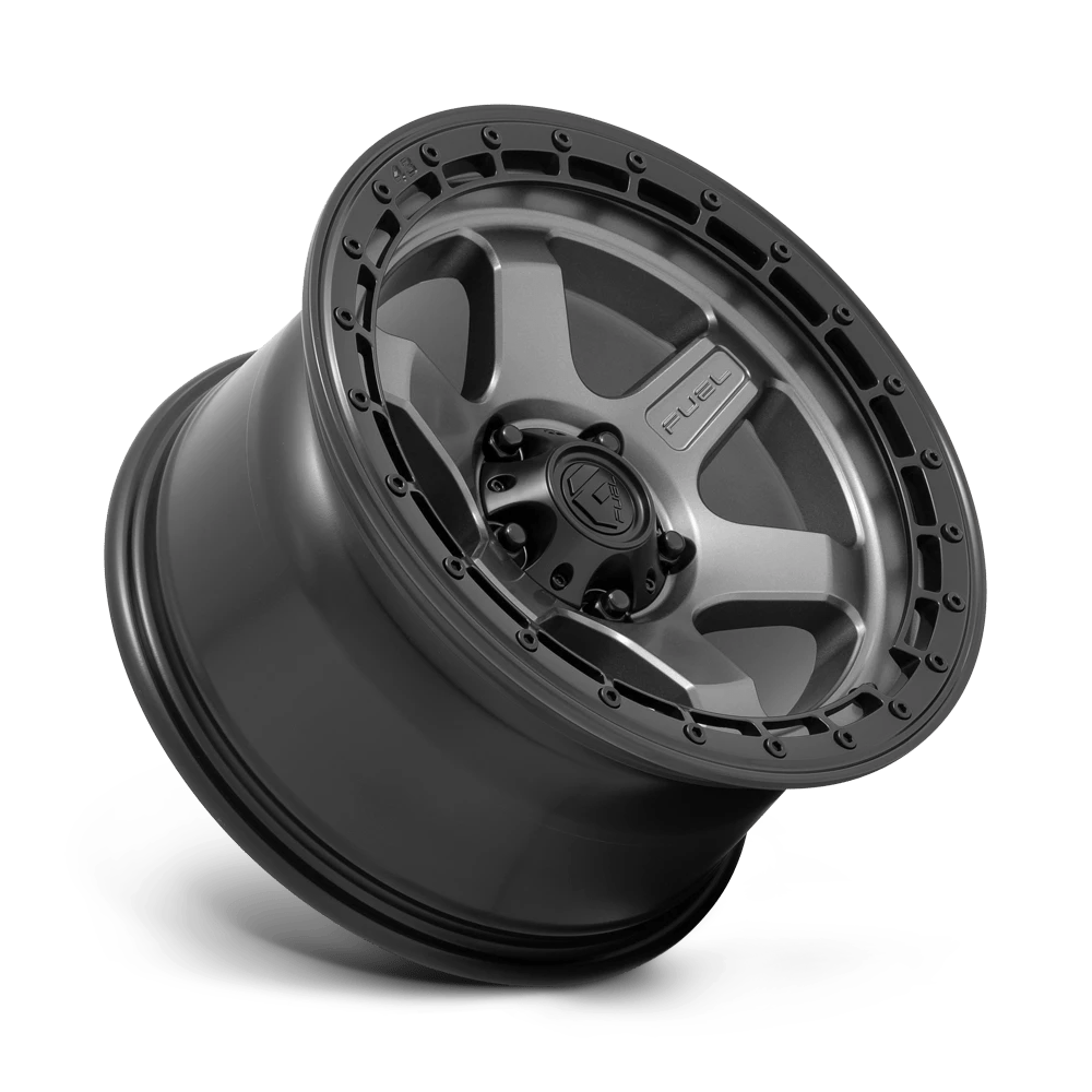 FUEL D752 BLOCK 18x9 6x139.7 20 MATTE GUNMETAL WITH BLACK RING
