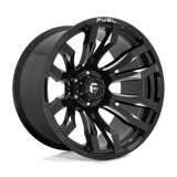 Fuel GLOSS BLACK MILLED D673 22x12 6x135 Wheels