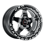 Weld S904 15x10 Ventura Beadlock 5x120 ET45 BS7.25 Gloss BLK MIL DIA 78.1