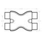 MagnaFlow Smooth Trans X 2.5/2.5 X 12 SS