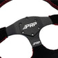 PRP Comp-R D-Shape Suede Steering Wheel - Red