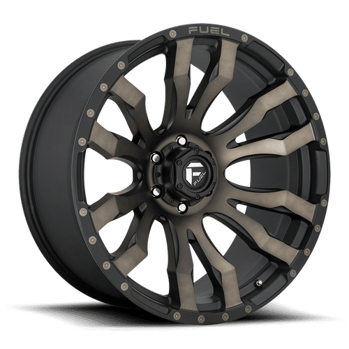 Fuel MATTE BLACK DOUBLE DARK TINT D674 BLITZ 22x12 8x180 Wheels