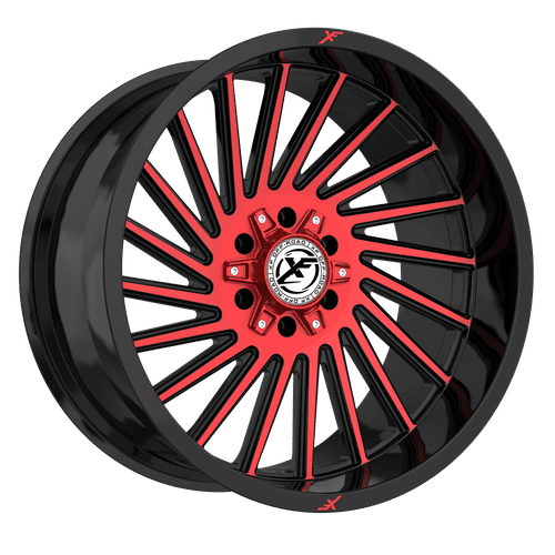 XF OFFROAD Black Machined Red XF-239 20x9 5x127/5x139.7 Wheels