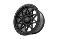 Rough Country 78 Series Wheel | Simulated Beadlock | Black | 18x9 | 6x5.5 | -12mm