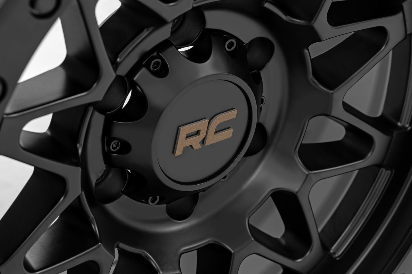 Rough Country 78 Series Wheel | Simulated Beadlock | Black | 18x9 | 5x5 | 0mm