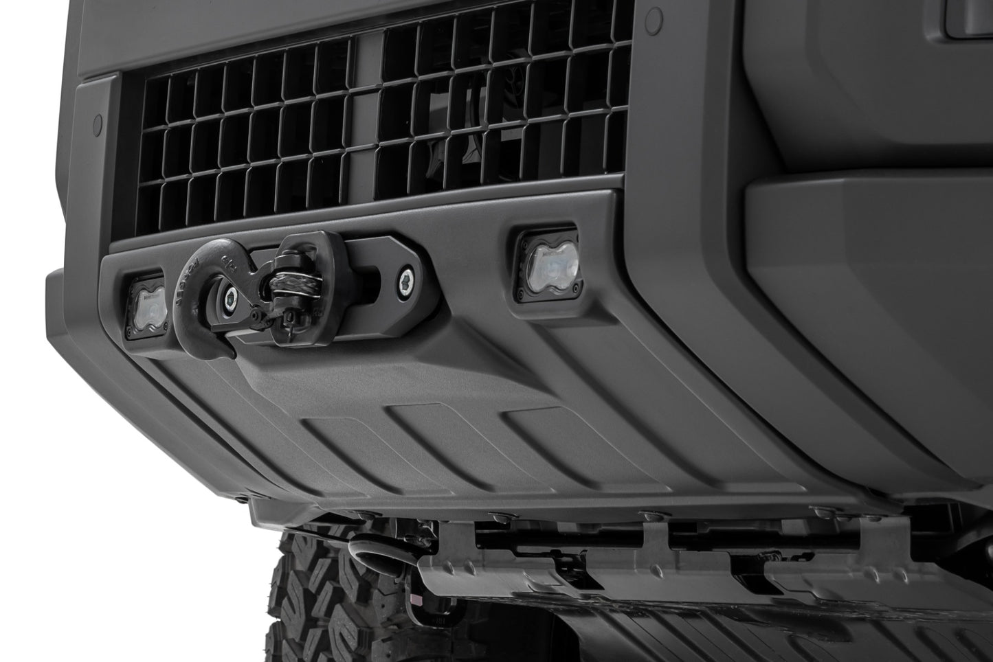 Hidden Winch Mount | White SAE | PRO9500S | Toyota Land Cruiser 4WD (2024-2025)