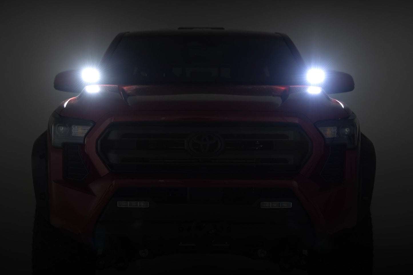 LED Light Kit | Ditch Mount | Black Series Round | 3.5 Inch | Amber DRL | Toyota Tacoma (24-25)