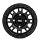 Rough Country 82 Series Wheel | UTV | Semi Gloss Black | 15x7 | 4x137 | +10mm