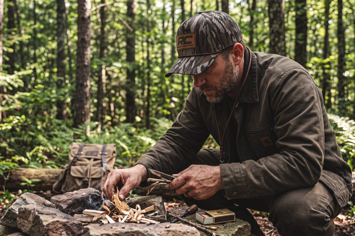 Rough Country Hat | OG Bottomland Camo | Rough Country Leather Patch