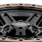 Rough Country 79 Series Wheel | One-Piece | Semi Gloss Black w/Bronze Ring | 18x9 | 6x5.5 |+18mm